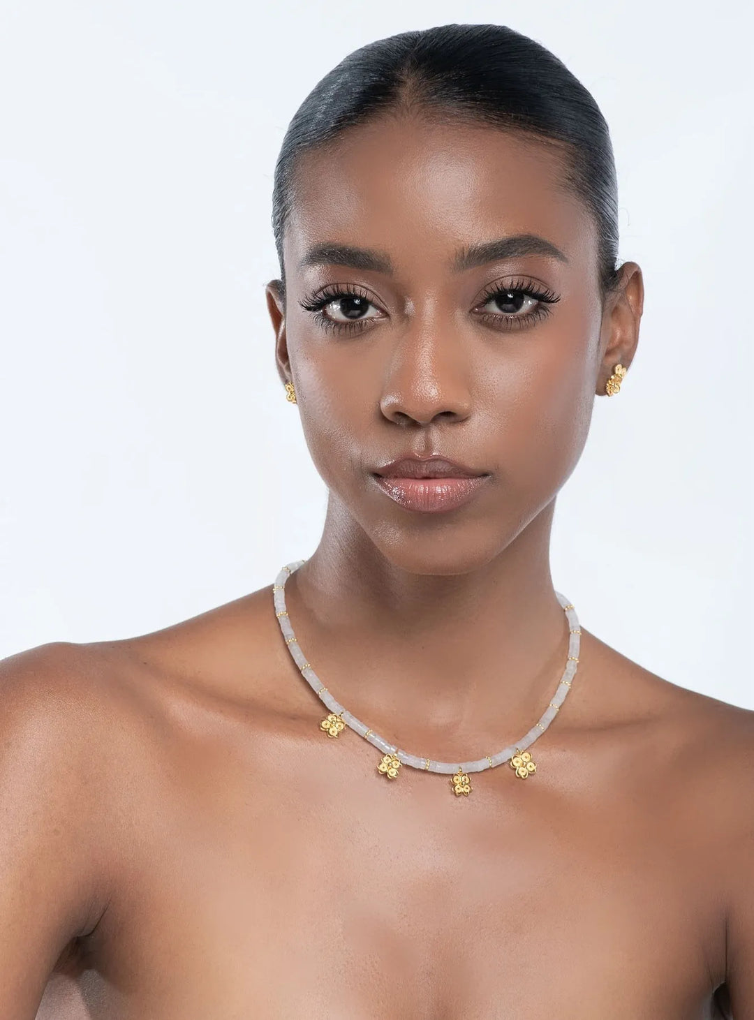 Flower Whispering Stone Necklace