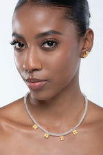 Load image into Gallery viewer, Flower Whispering Stone Necklace
