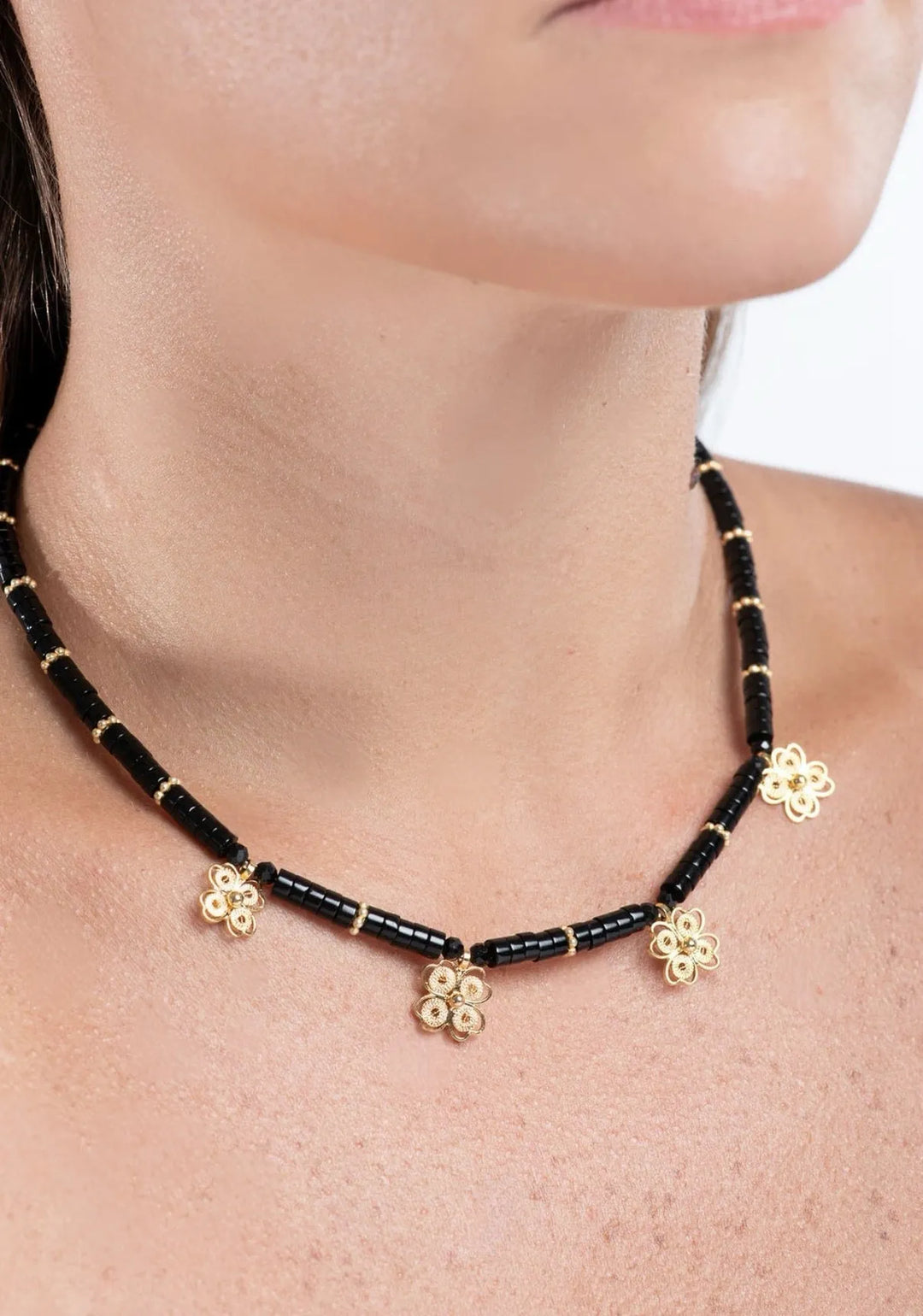 Flower Whispering Stone Necklace