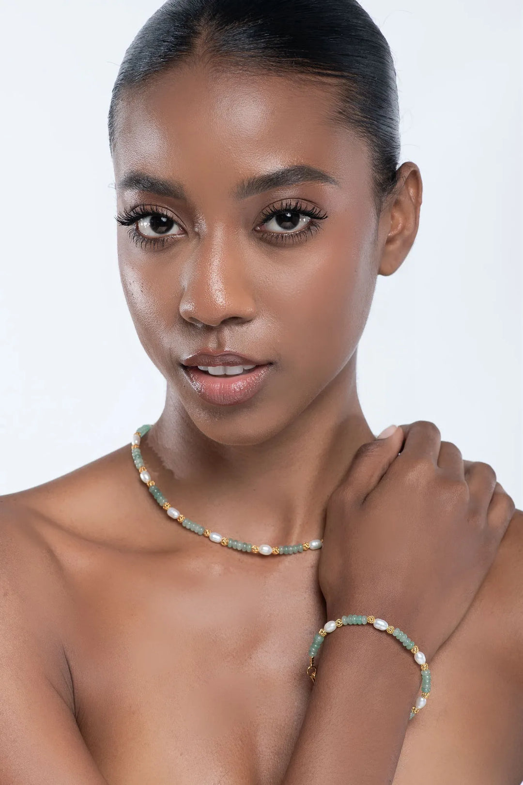 Golden Pearl Necklace