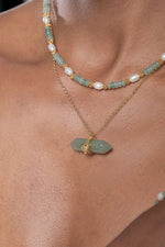 Load image into Gallery viewer, Golden Pearl Necklace
