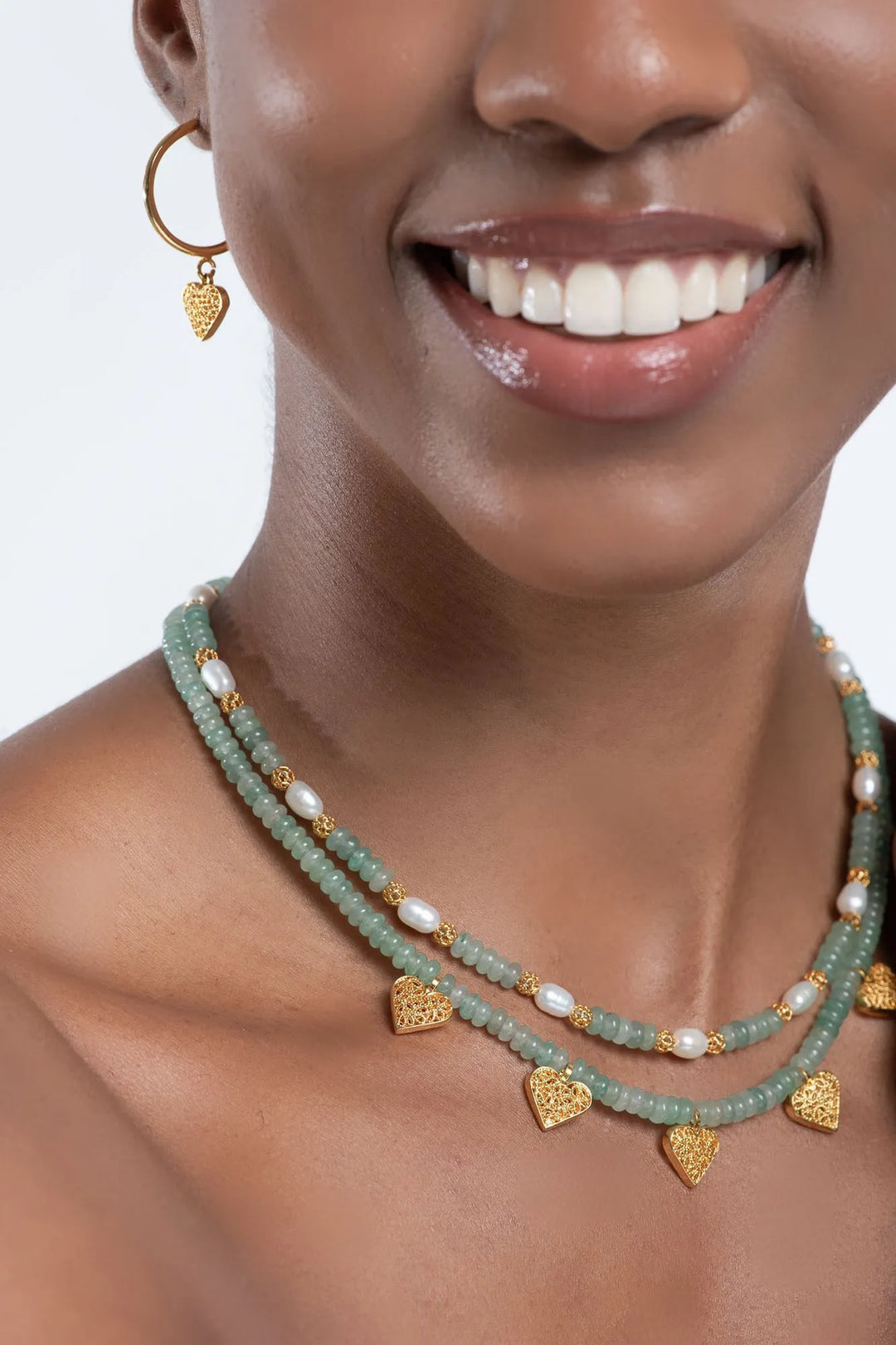 Golden Pearl Necklace