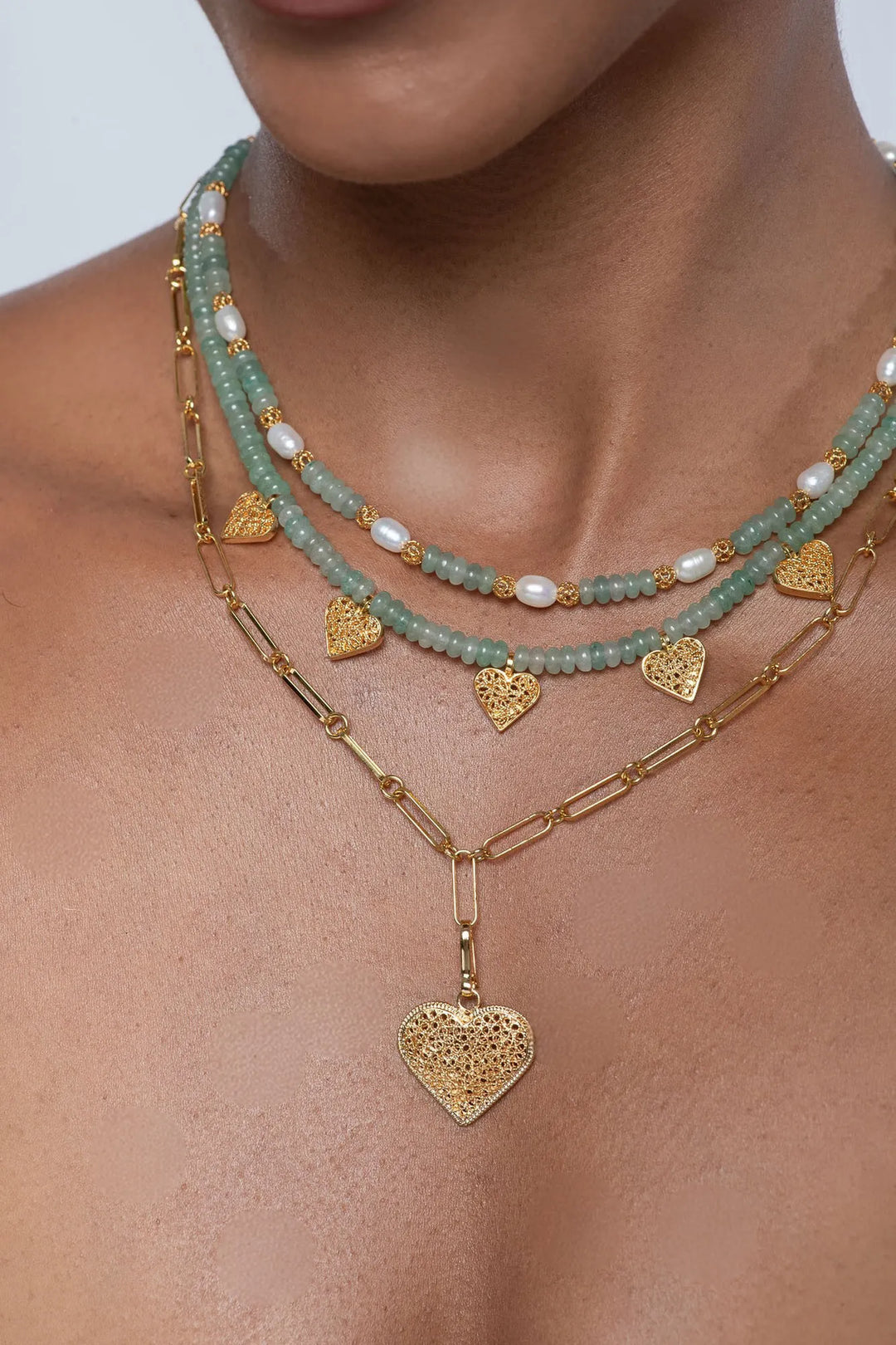 Golden Pearl Necklace