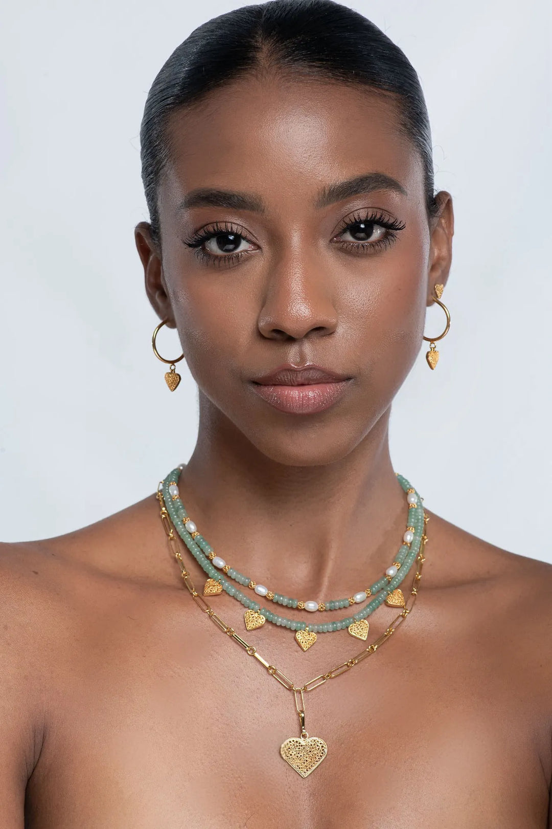 Golden Pearl Necklace