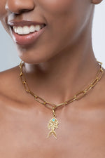 Load image into Gallery viewer, Guardian Fish Pendant
