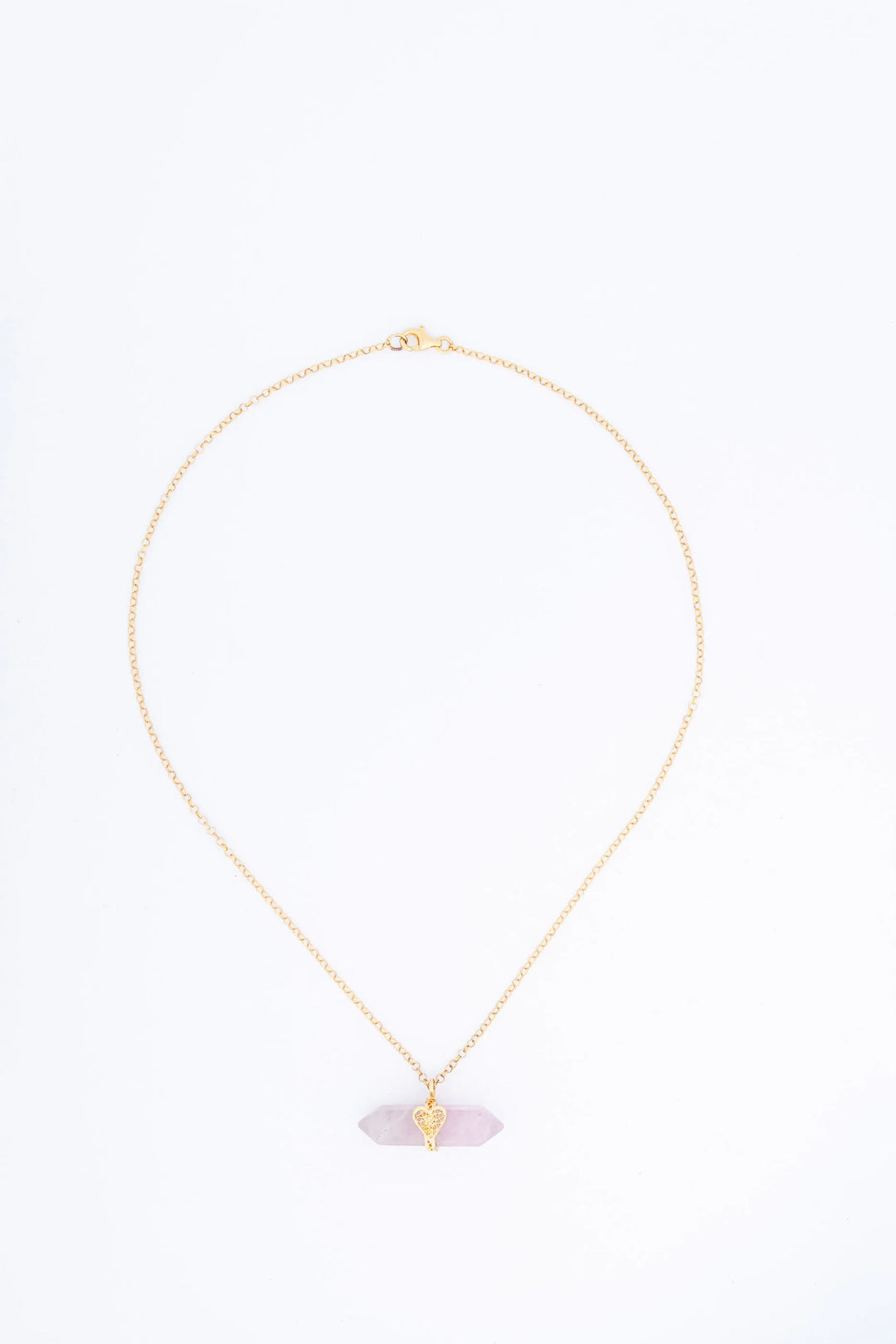 Holding Crystal Necklace