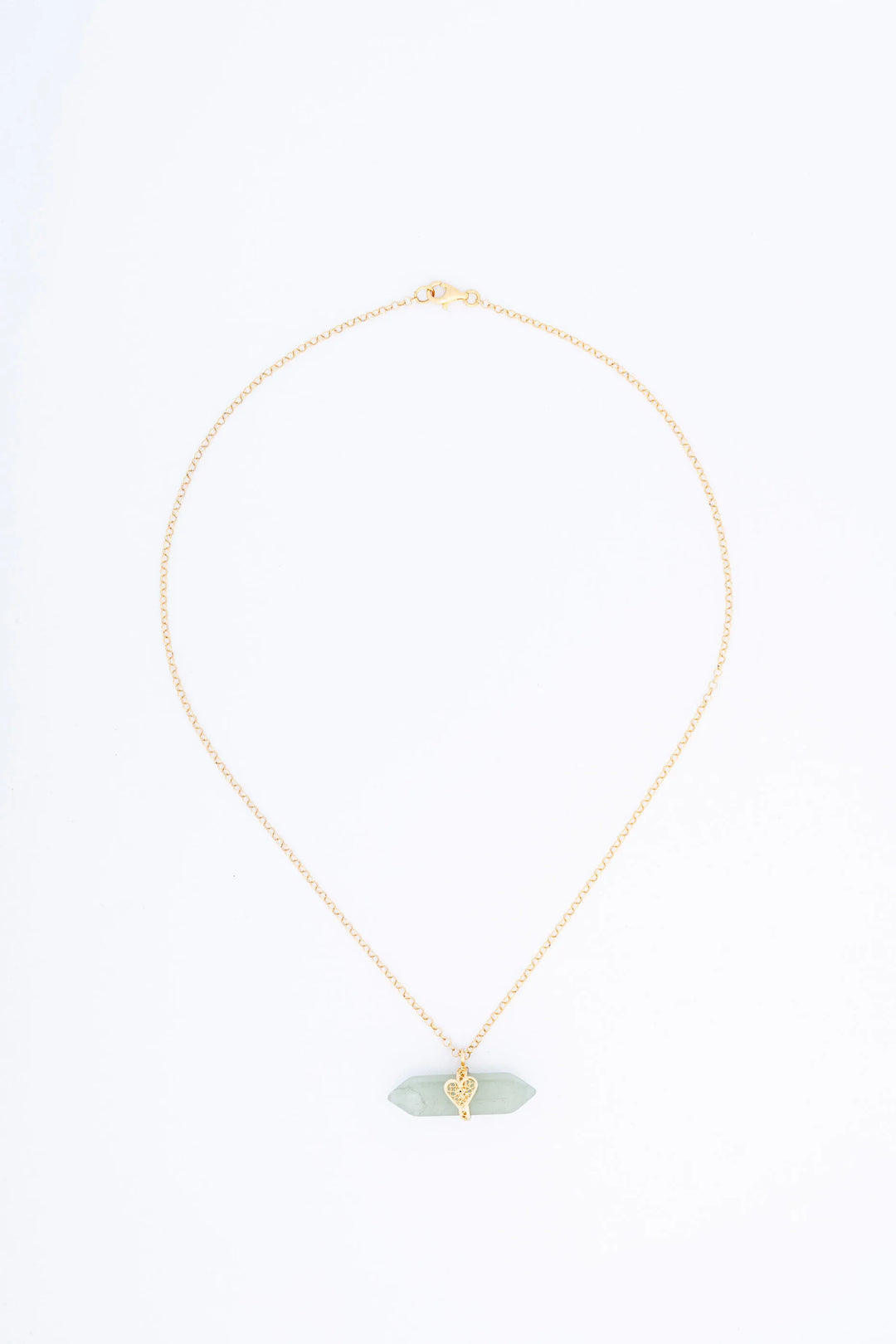 Holding Crystal Necklace