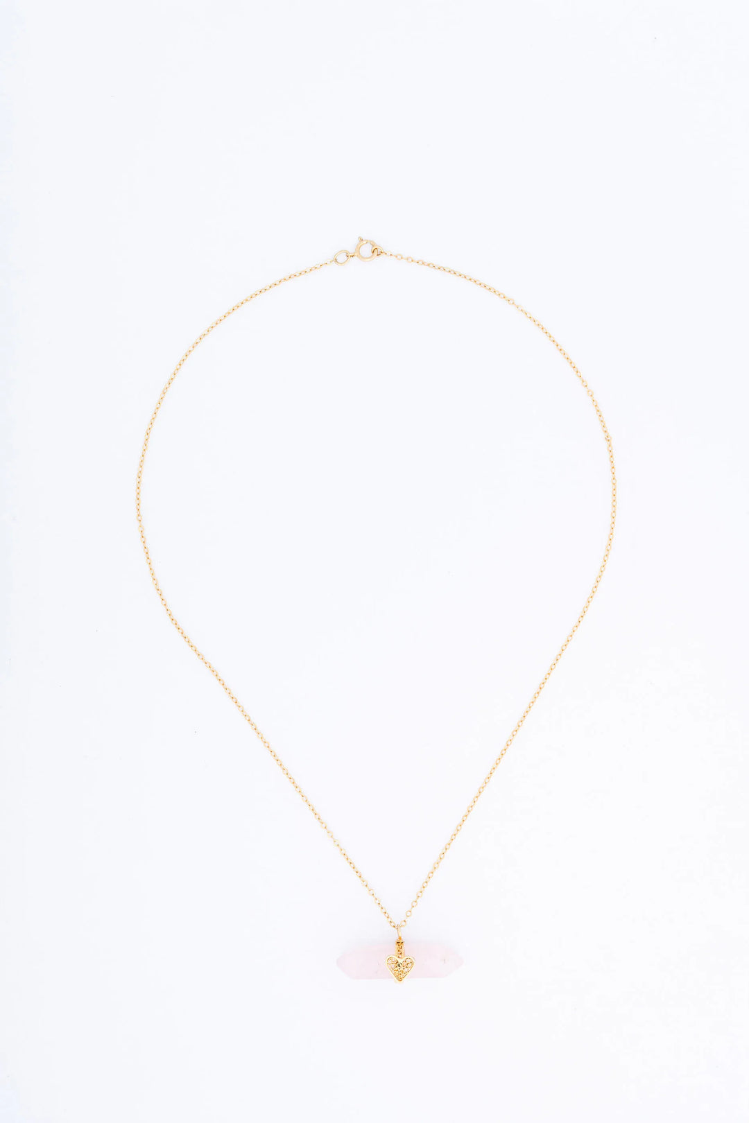 Holding Crystal Necklace