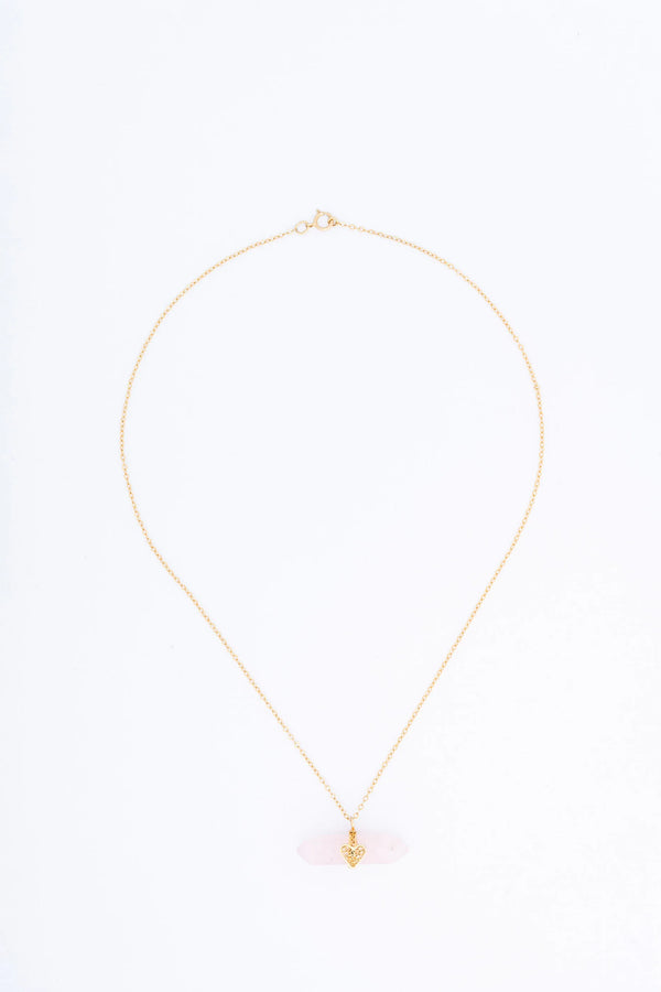 Holding Crystal Necklace