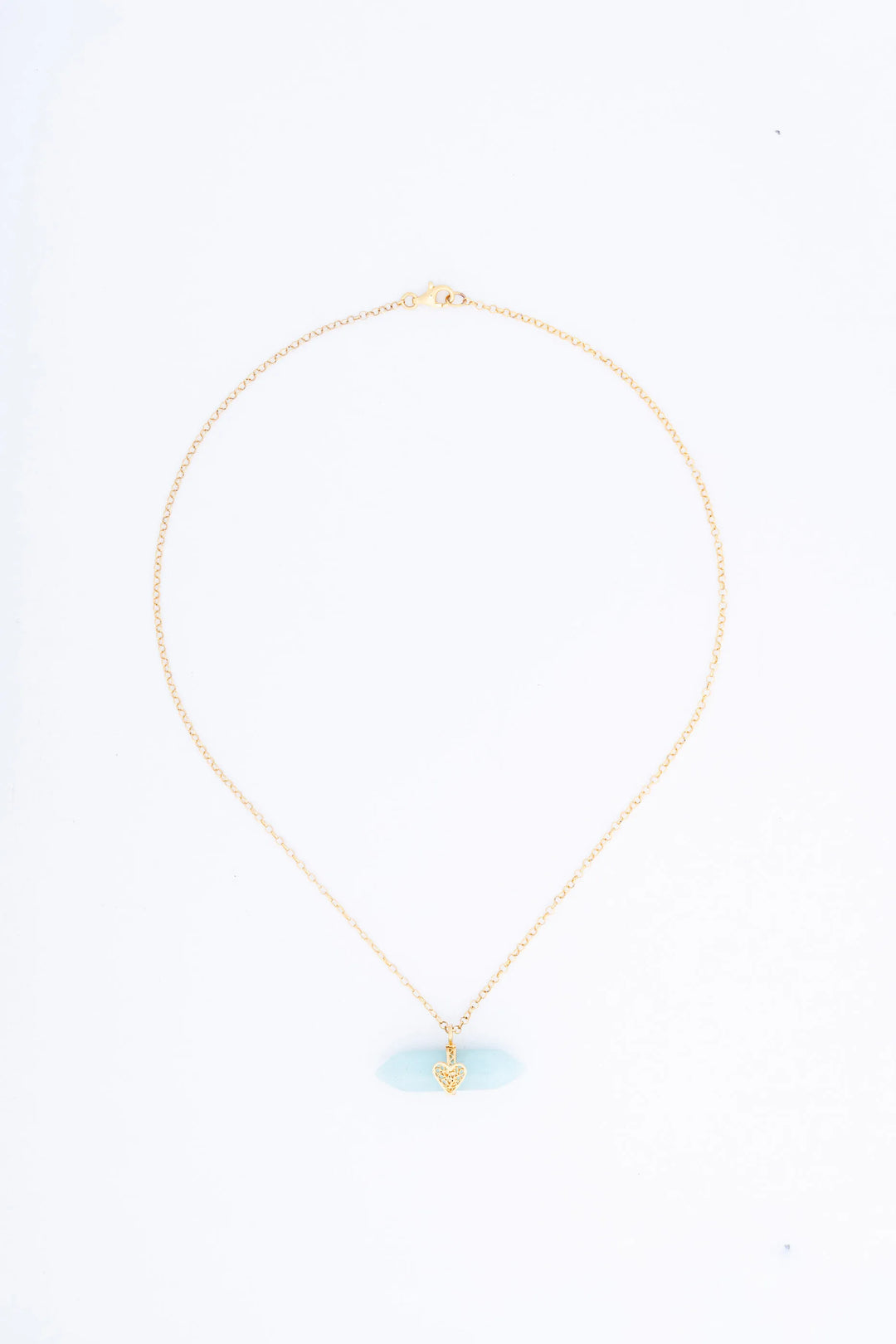 Holding Crystal Necklace