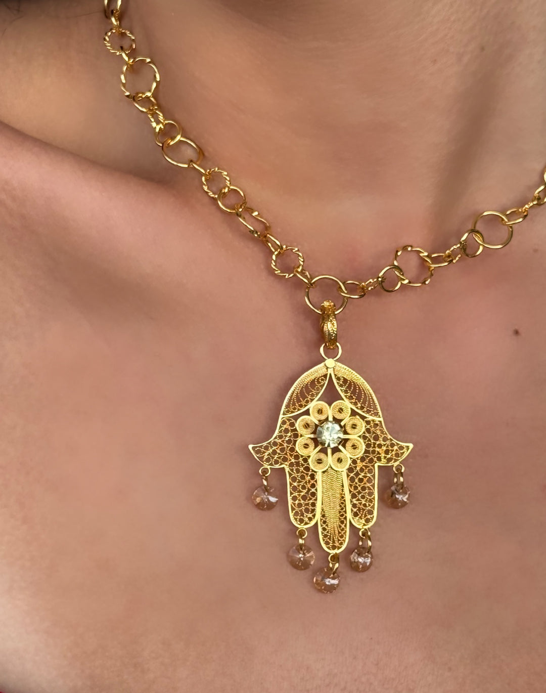 Sacred Hamsa Pendant