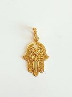 Load image into Gallery viewer, Hamsa in Bloom Pendant
