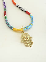 Load image into Gallery viewer, Hamsa in Bloom Pendant
