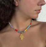 Load image into Gallery viewer, Hamsa in Bloom Pendant
