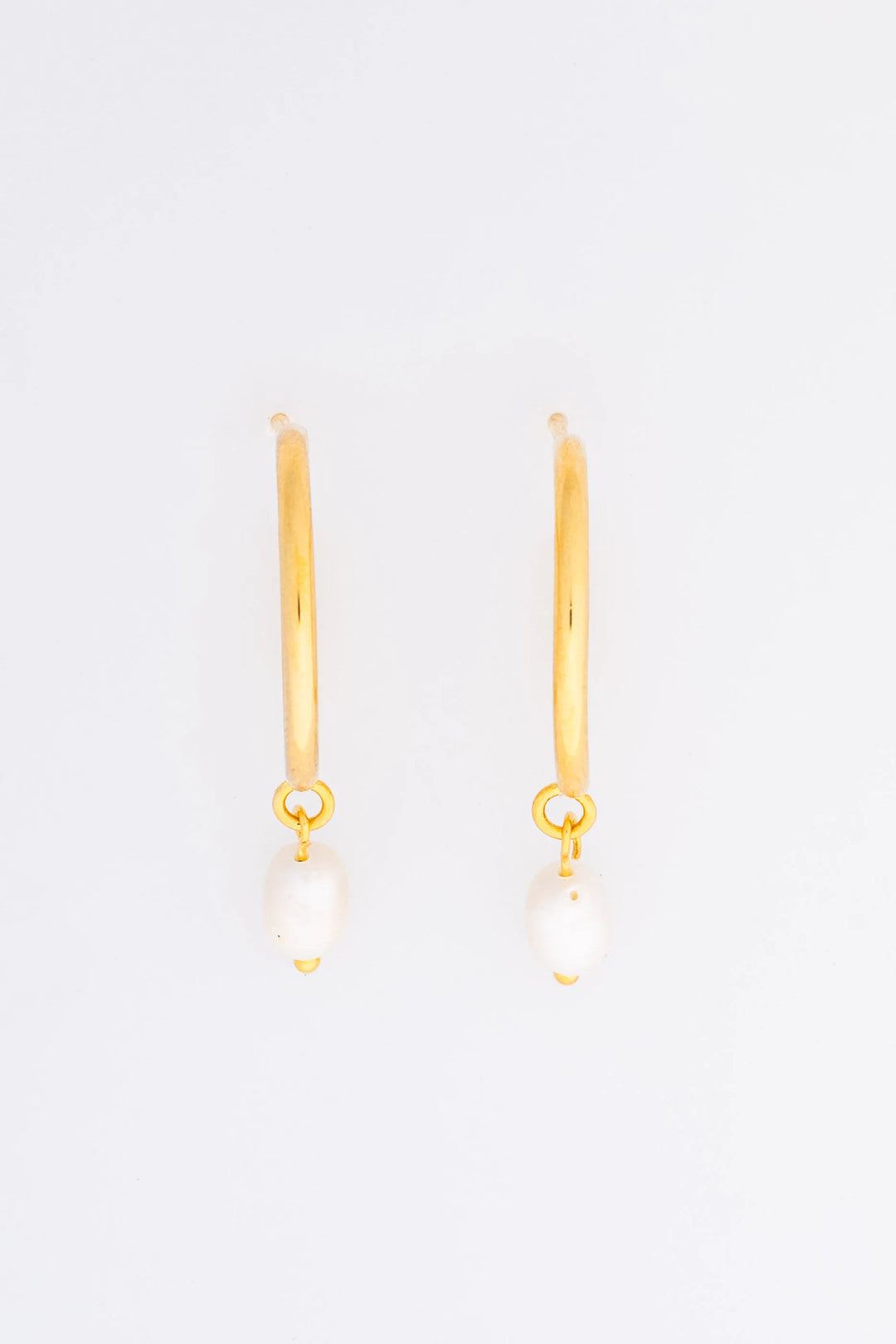 Pure Pearl Hoops