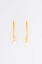 Load image into Gallery viewer, Pure Pearl Hoops
